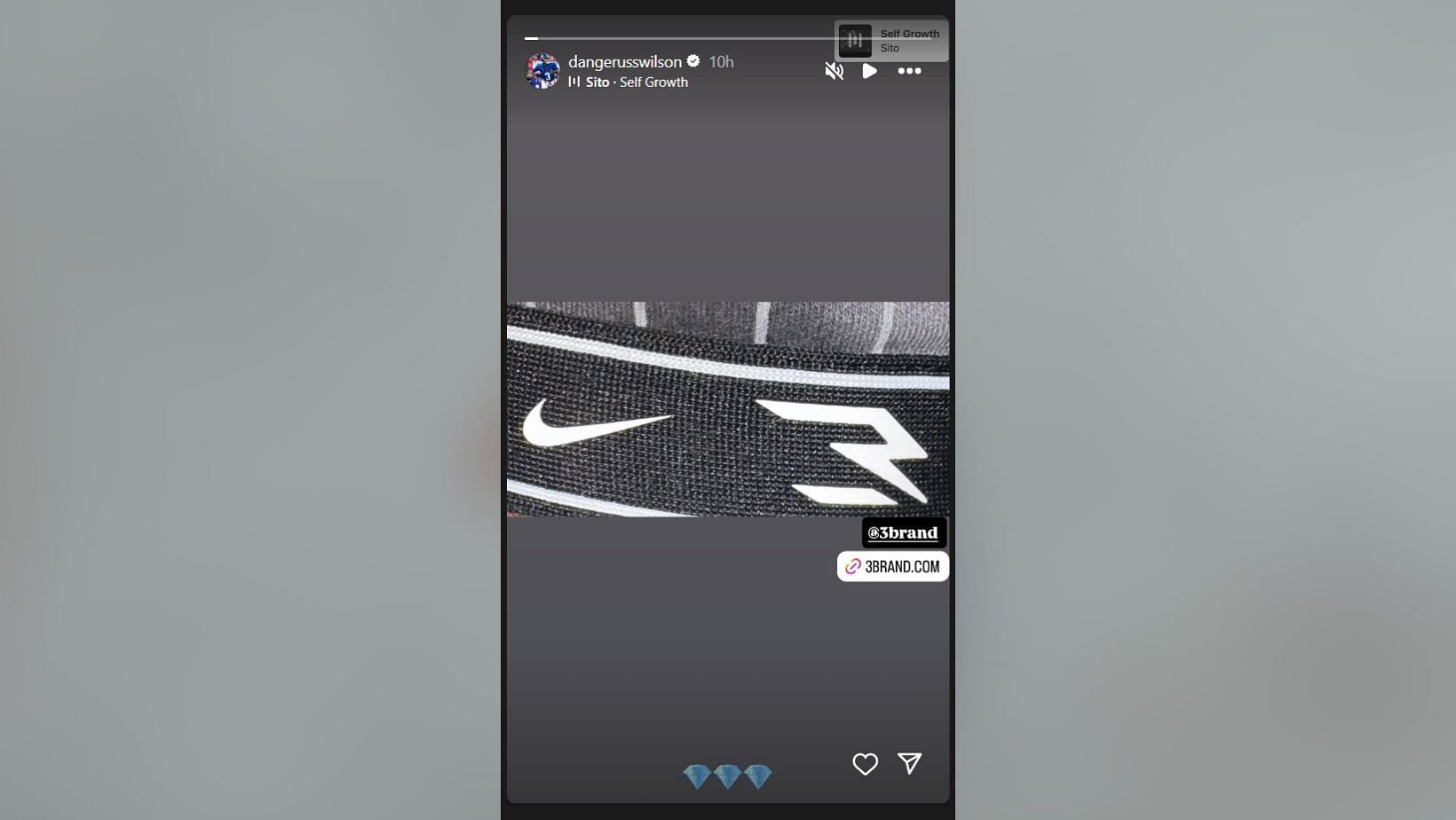 Giants star Russell Wilson teases new project with Nike for QB's 3Brand (image credit: instagram/dangerusswilson)
